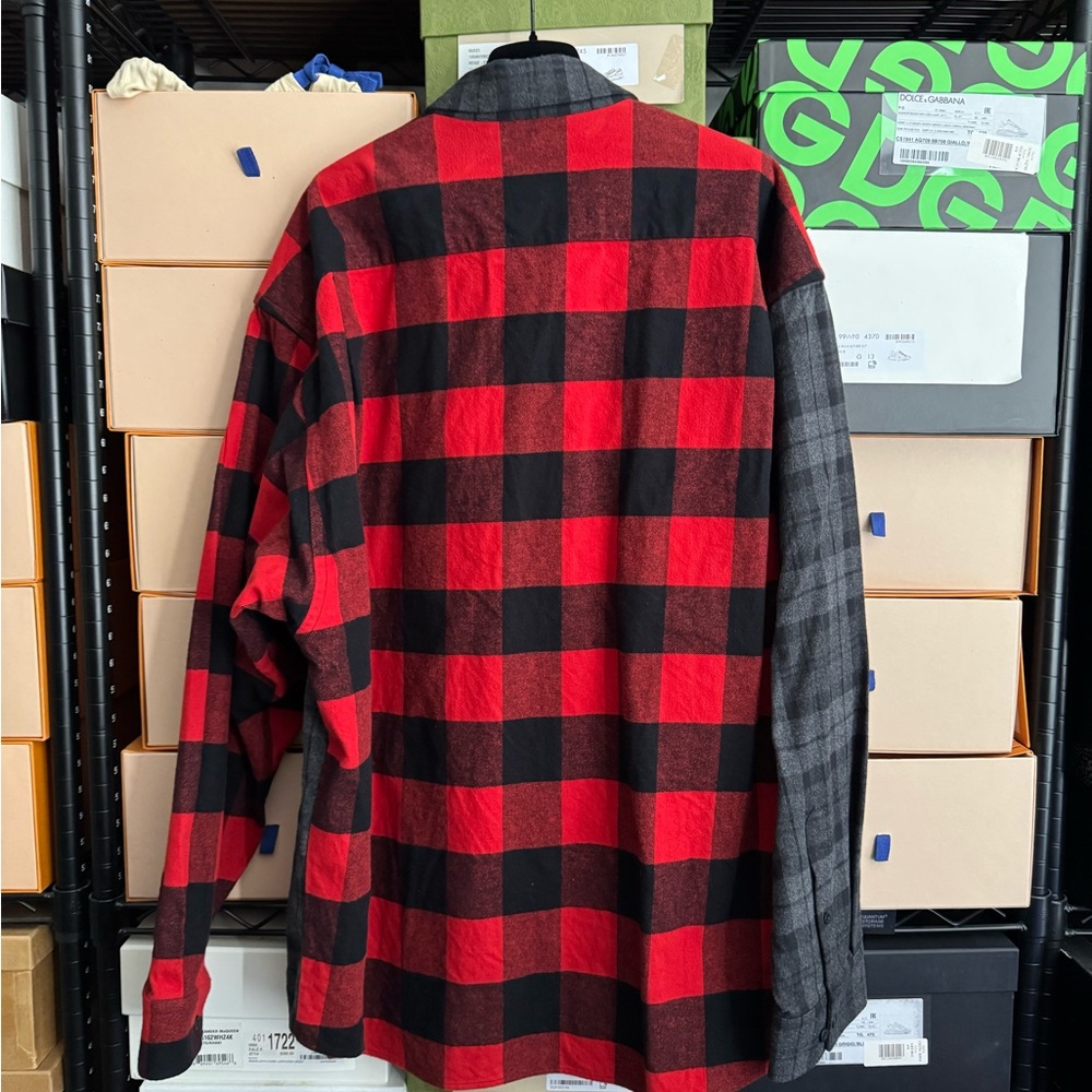 Balenciaga Patchwork Button Down Shirt - image 3